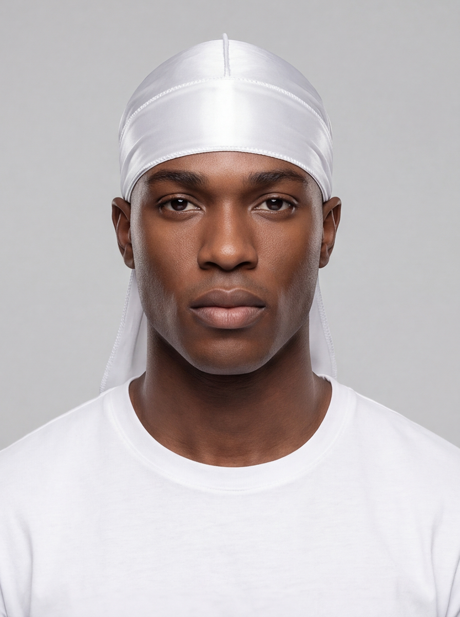 White Silky Durag