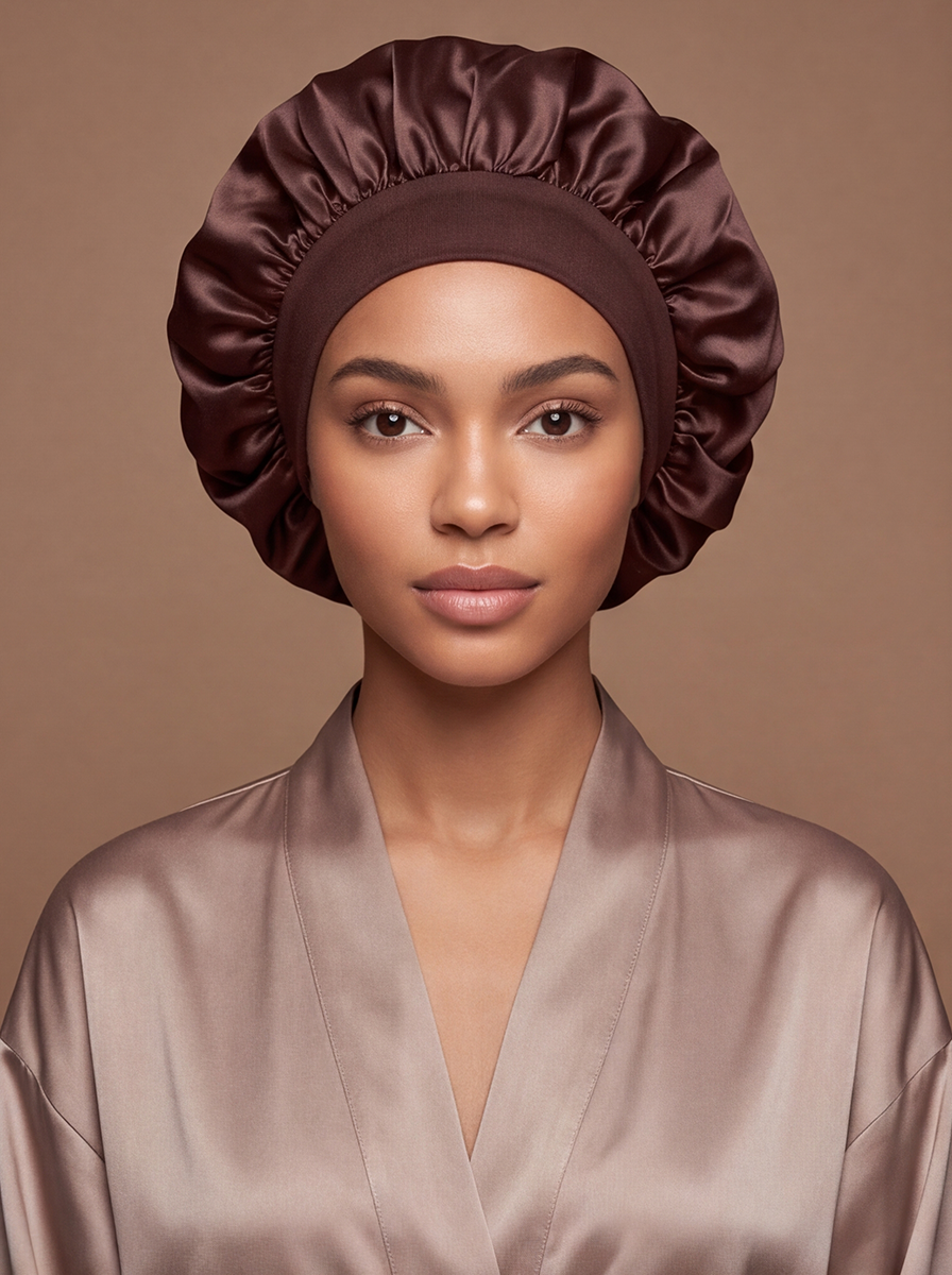 Brown Silky Bonnet