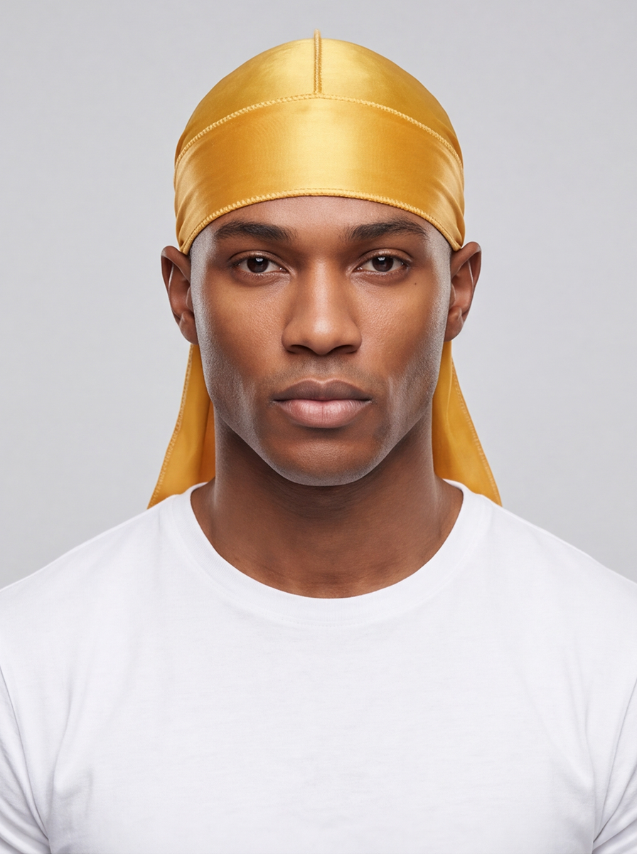 Yellow Silky Durag