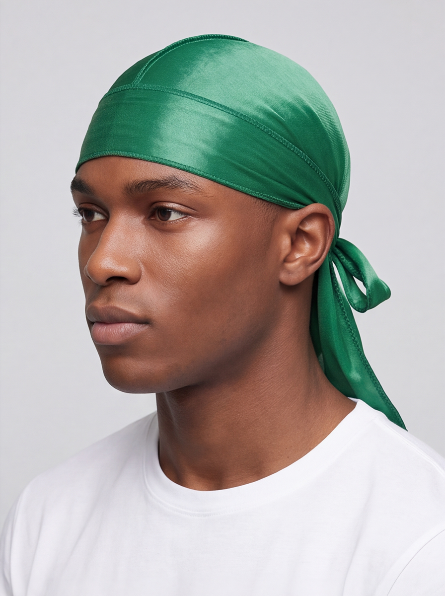 Green Silky Durag
