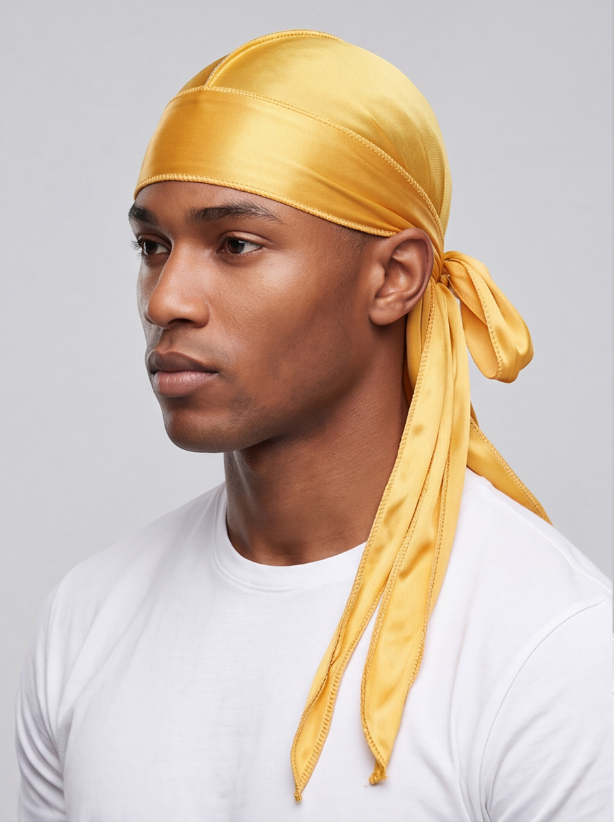 Yellow Satin Durag