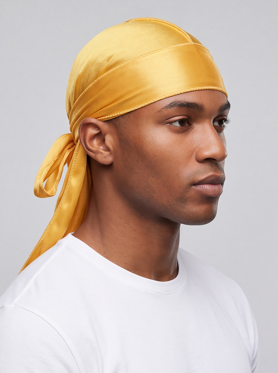 Yellow Silky Durag