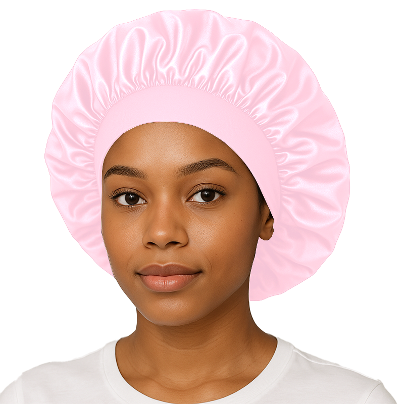 Pink Silk Hair Bonnet #1 In Australia OZ Durag - Main Image