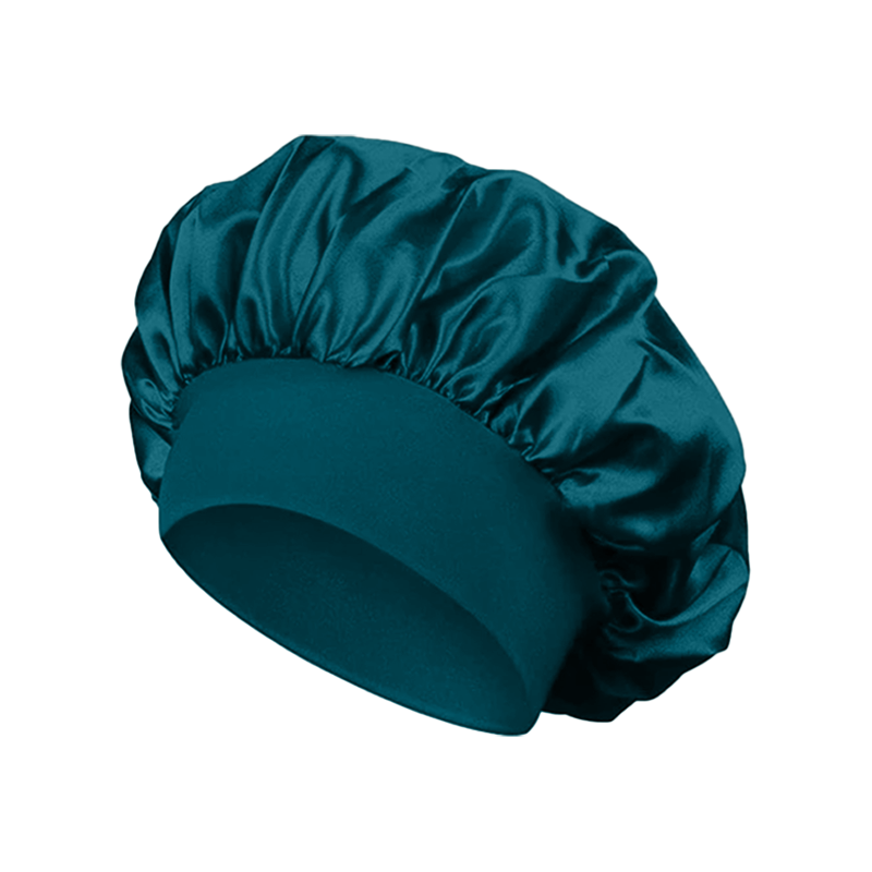 Teal Silk Bonnet