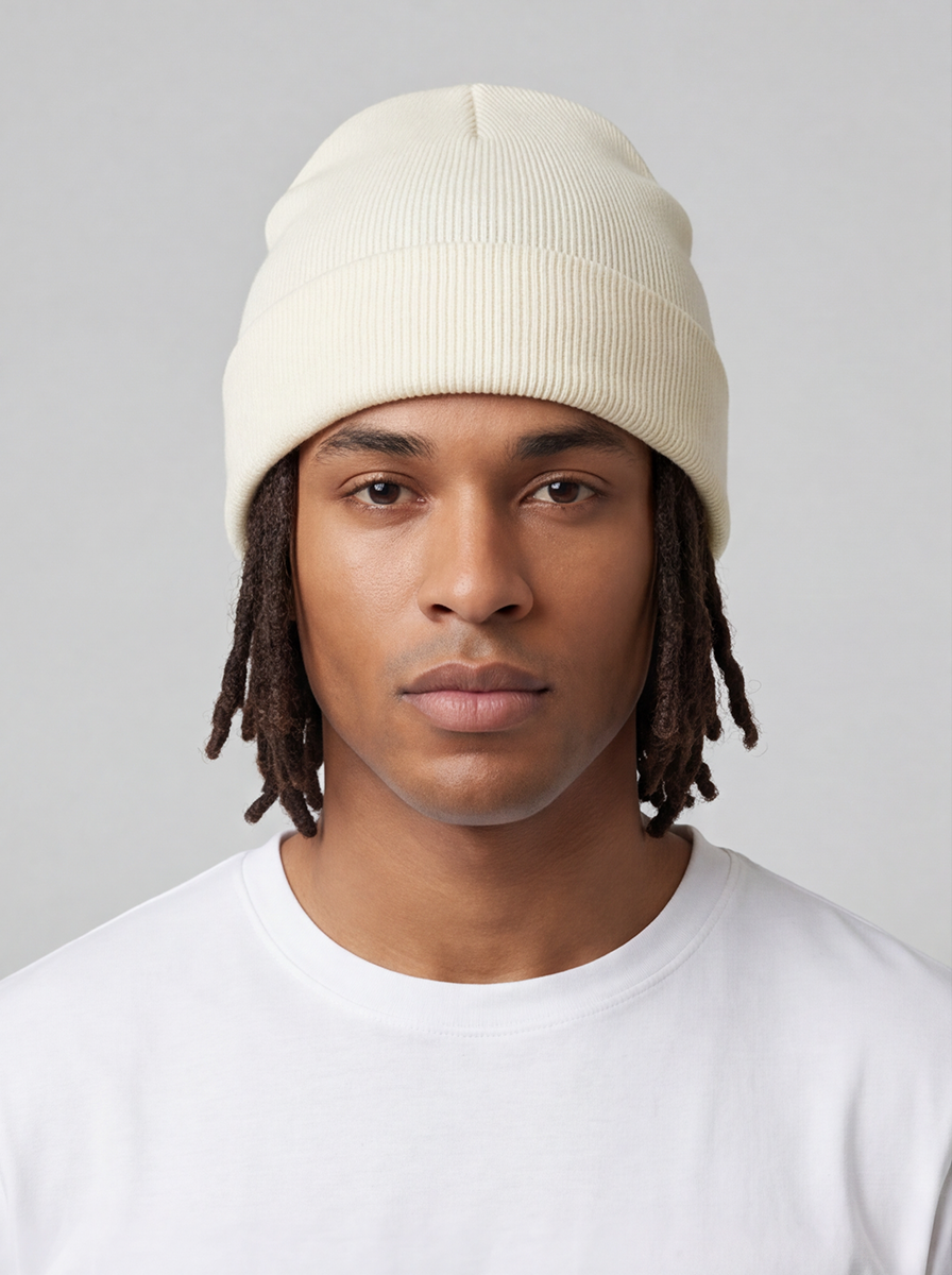 White Satin Lined Beanie