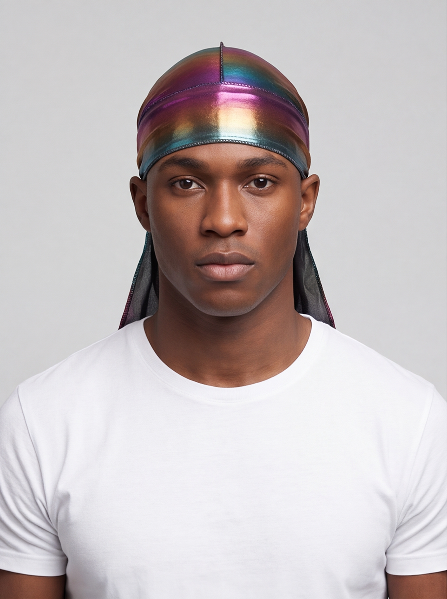 Multicoloured Holographic Durag