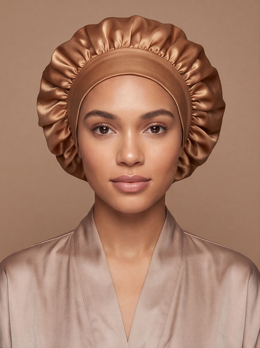 Gold Satin Bonnet