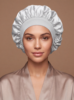 White Satin Bonnet