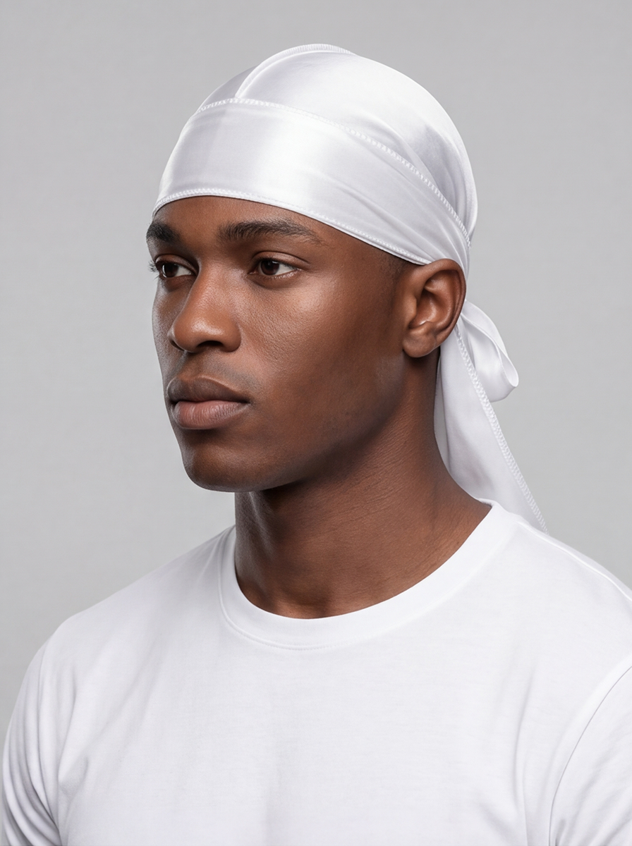 White Satin Durag
