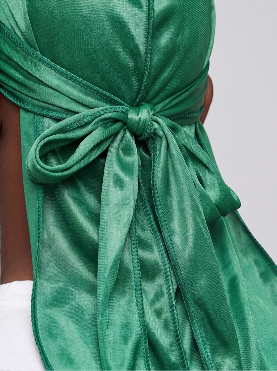 Green Satin Durag