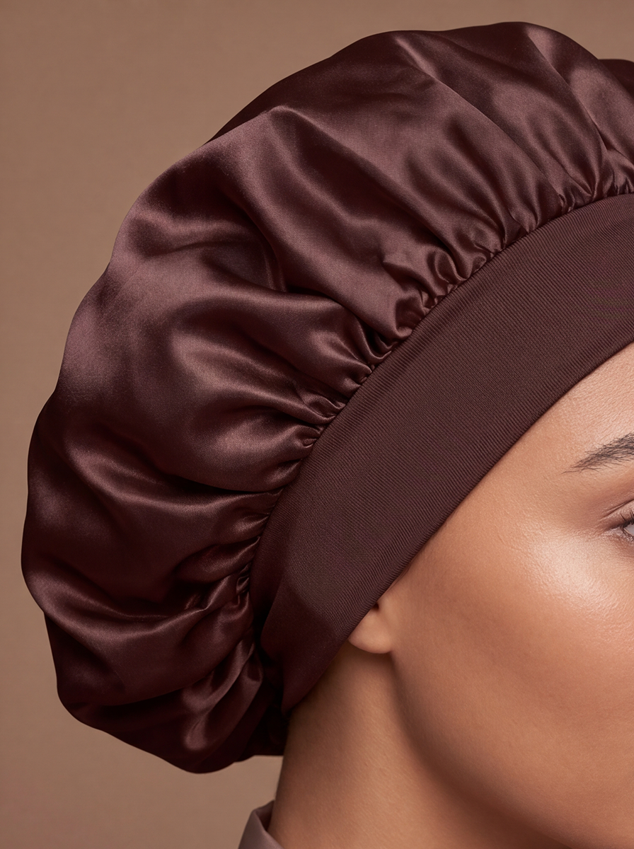 Brown Silky Bonnet