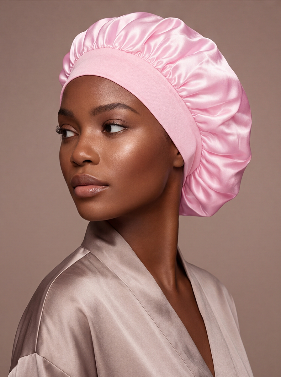 Pink Silky Bonnet