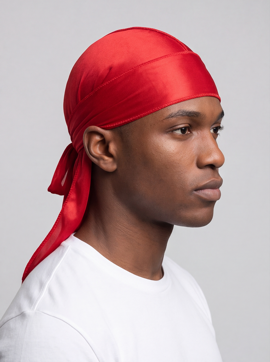 Red Silky Durag