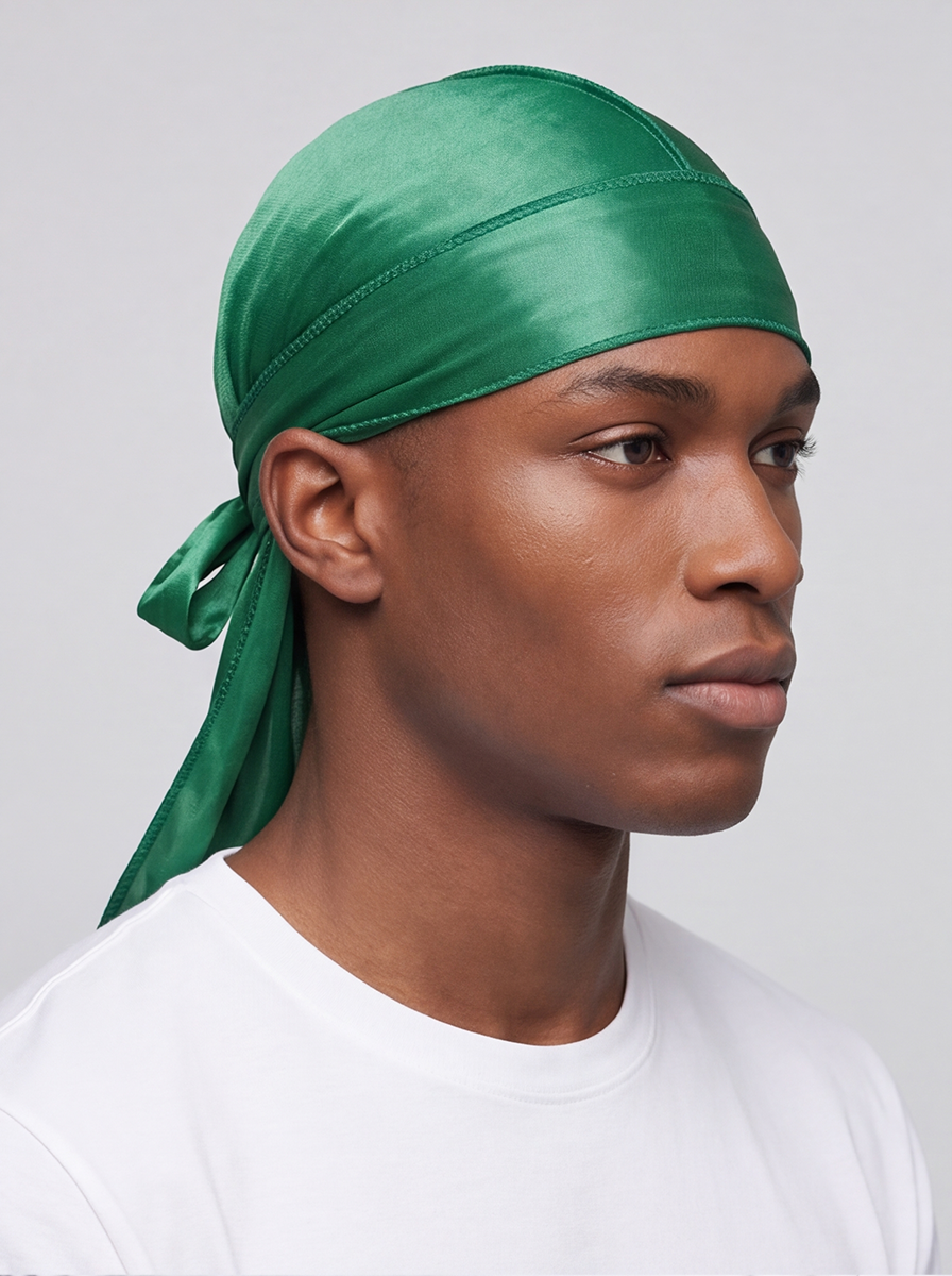 Green Satin Durag
