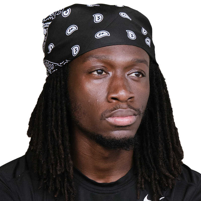 Black Paisley Bandana